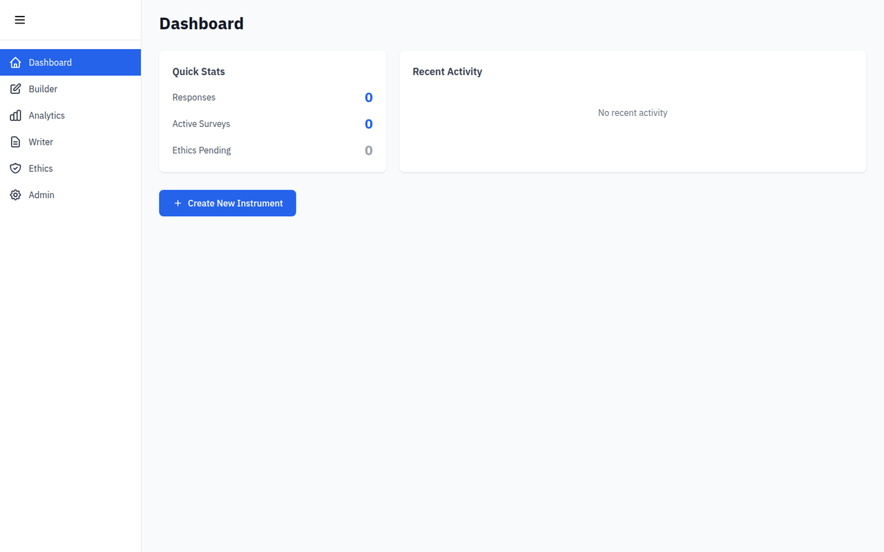 Ethos showing dashboard, builder, analytics, writer, and admin screens
